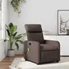 vidaXL Fauteuil de massage inclinable Marron Similicuir