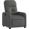 vidaXL Fauteuil inclinable Gris foncé Tissu