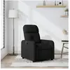 vidaXL Fauteuil inclinable Noir Tissu