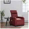 vidaXL Fauteuil de massage inclinable Rouge bordeaux Similicuir