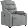 vidaXL Fauteuil inclinable Gris clair Tissu