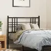 vidaXL Tête de lit métal noir 100 cm