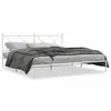 vidaXL Cadre de lit métal avec tête de lit blanc 183x213 cm