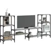 vidaXL Meuble TV sonoma gris 206,5x28,5x95 cm bois d'ingénierie