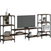 vidaXL Meuble TV chêne marron 206,5x28,5x95 cm bois d'ingénierie