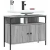 vidaXL Armoire lavabo de salle de bain sonoma gris 80x30x60 cm