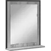 vidaXL Miroir de salle de bain et étagère sonoma gris bois ingénierie