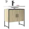 vidaXL Armoire lavabo de salle de bain chêne sonoma 60x33x60 cm