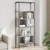 vidaXL Bibliothèque 5 niveaux sonoma gris 76x33x188,5 cm