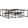 vidaXL Table basse chêne marron 121x121x40 cm bois d'ingénierie