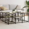 vidaXL Table basse chêne sonoma 91x91x40 cm bois d'ingénierie