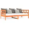 vidaXL Lit de jour sans matelas cire marron 90x200 cm bois pin massif