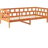 Lit de jour sans matelas cire marron 80x200 cm bois pin massif Vidaxl