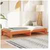 Vidaxl - Lit de jour avec lit gigogne cire marron 90x200 cm pin massif