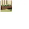 vidaXL Jardinières avec 3 pots 2 pcs marron 105x30x32cm résine tressée
