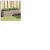 vidaXL Jardinières avec 3 pots 2 pcs gris 105x30x32 cm résine tressée