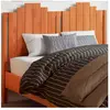 vidaXL Tête de lit cire marron 135 cm bois massif de pin