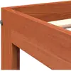 vidaXL Cadre de lit cire marron 75x190 cm bois de pin massif