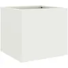 vidaXL Jardinière blanc 32x30x29 cm acier laminé à froid