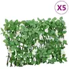 vidaXL Treillis de lierre artificiel extensible vert 5 pcs 180x30 cm