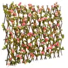 vidaXL Treillis de lierre artificiel extensible rose foncé 180x60 cm