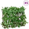 vidaXL Treillis de lierre artificiel extensible 5 pcs vert 180x30 cm