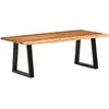 vidaXL Table basse 110x55x40 cm bois massif d'acacia