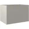 vidaXL Jardinière argenté 62x47x46 cm acier inoxydable
