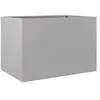 vidaXL Jardinière argenté 62x47x46 cm acier galvanisé