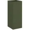 vidaXL Vidaxl Jardinière Vert Olive 32x29x75 Cm Acier Laminé À Froid