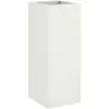 vidaXL Vidaxl Jardinière Blanc 32x29x75 Cm Acier Laminé À Froid