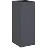vidaXL Jardinière anthracite 32x27,5x75 cm acier laminé à froid