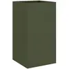 vidaXL Jardinière vert olive 42x38x75 cm acier laminé à froid