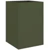 vidaXL Jardinière vert olive 52x48x75 cm acier laminé à froid
