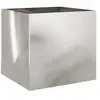 vidaXL Jardinières 2 pcs argenté 42x40x39 cm acier inoxydable