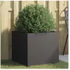 vidaXL Jardinière noir 49x47x46 cm acier laminé à froid