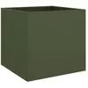 vidaXL Jardinière vert olive 42x40x39 cm acier laminé à froid