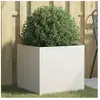 vidaXL Jardinière blanc 49x47x46 cm acier laminé à froid