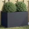 vidaXL Jardinière anthracite 62x40x39 cm acier laminé à froid
