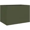 vidaXL Jardinière vert olive 62x40x39 cm acier laminé à froid