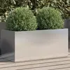 vidaXL Jardinière argenté 62x30x29 cm acier inoxydable
