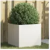 vidaXL Jardinière blanc 42x40x39 cm acier laminé à froid