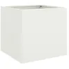 vidaXL Jardinières 2 pcs blanc 42x40x39 cm acier laminé à froid