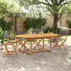vidaXL Chaises de jardin pliables lot de 4 gris foncé tissu