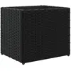 vidaXL Jardinière noir 36x30x32 cm résine tressée