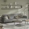 vidaXL Canapé-lit à 2 places gris clair velours