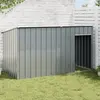 vidaXL Niche pour chien avec toit anthracite acier galvanisé