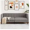 vidaXL Canapé à 2 places taupe tissu