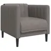 vidaXL Fauteuil taupe tissu