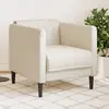 Vidaxl - Fauteuil lin Crème